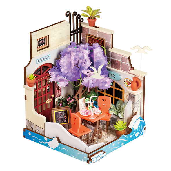 Robotime DS039 - Sea Holiday Restaurant - Kit