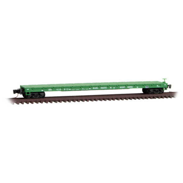 Micro-Trains Line 52400043 - 60' Flat Car Burlington Northern (BN) 630815 - Z Scale