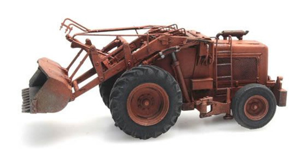 Artitec 387.379 - Orange Bischoff Polytrac with Shovel  - HO Scale