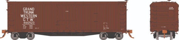 Rapido 130121A-460101 - USRA Double-Sheathed Wood Boxcar Grand Trunk Western (GTW) 460101 - HO Scale