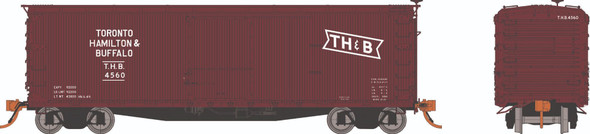 Rapido 130125A-4672 - USRA Double-Sheathed Wood Boxcar Toronto Hamilton & Buffalo (THB) 4672 - HO Scale
