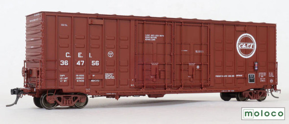 Moloco 60014-02 - ACF 50' Hi-cube Ext. Post Waffle Boxcar Missouri