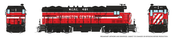 PRE-ORDER: Rapido 70631 - CF7 Square Cab (DCC and Sound) Washington Central (WCRC) 401 - HO Scale