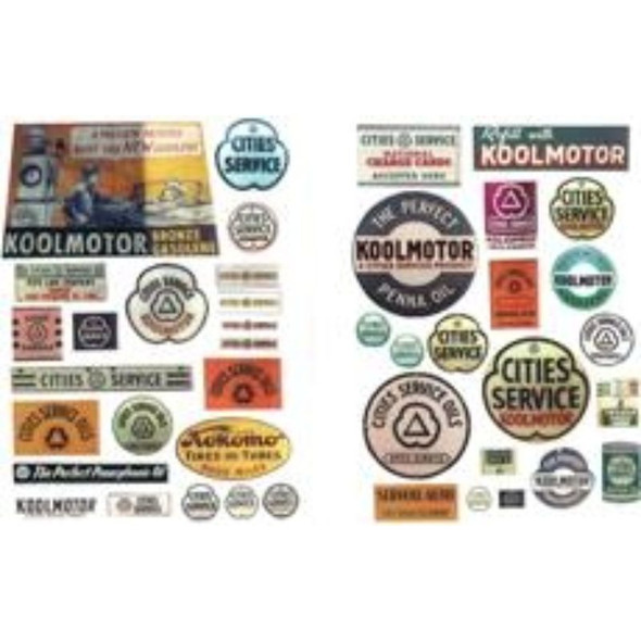 JL Innovative 234 - Vintage Gas Station Signs Cities Service    - HO Scale