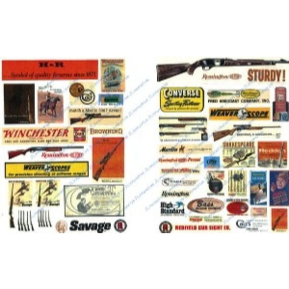 JL Innovative 262 - Vintage Firearms & Sporting Signs 1940s-60s (46)    - HO Scale Kit