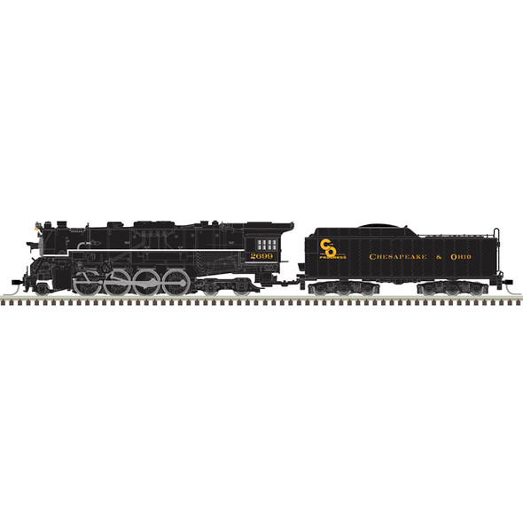 PRE-ORDER: Atlas Master 40006057 - 2-8-4 Berkshire w/ DCC and Sound Chesapeake & Ohio (C&O) 2699 "For Progress" - N Scale