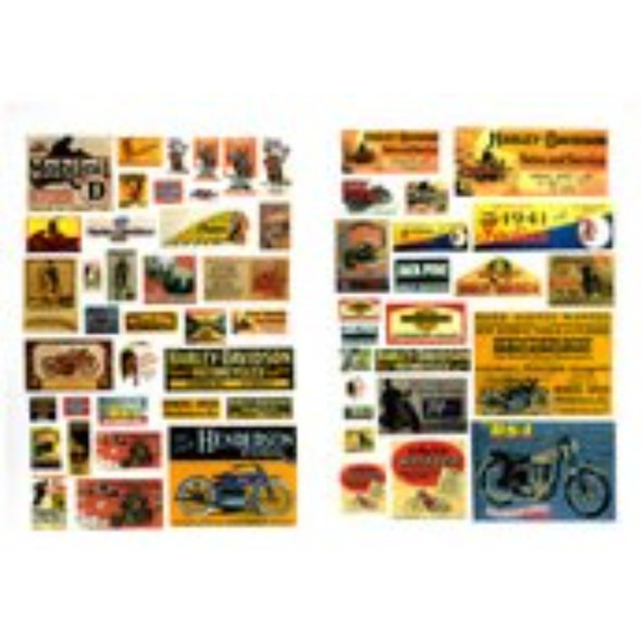 JL Innovative 304 - Vintage Motorcyle Posters/Signs 1920's-50's (59)    - HO Scale