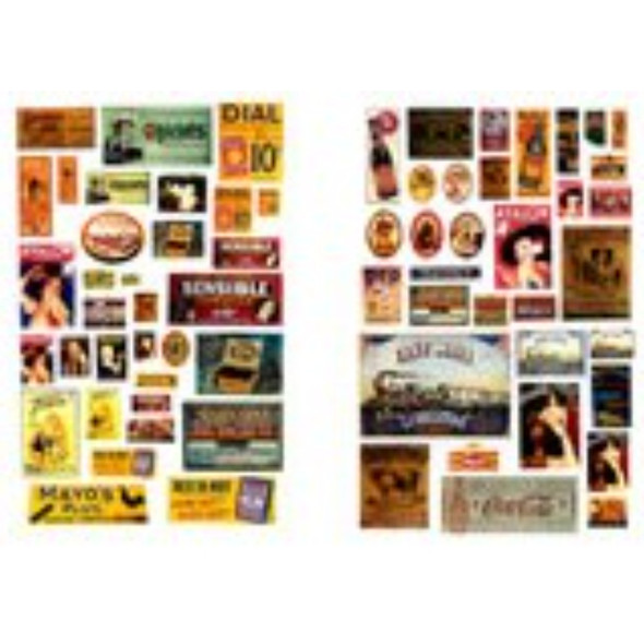 JL Innovative 332 - Saloon/Tavern Signs Series I (66) 1900'S-1920'S    - HO Scale