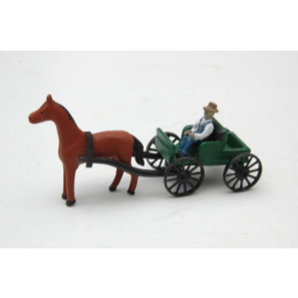 JL Innovative 337 - Buggy/Horse & Driver    - HO Scale Kit