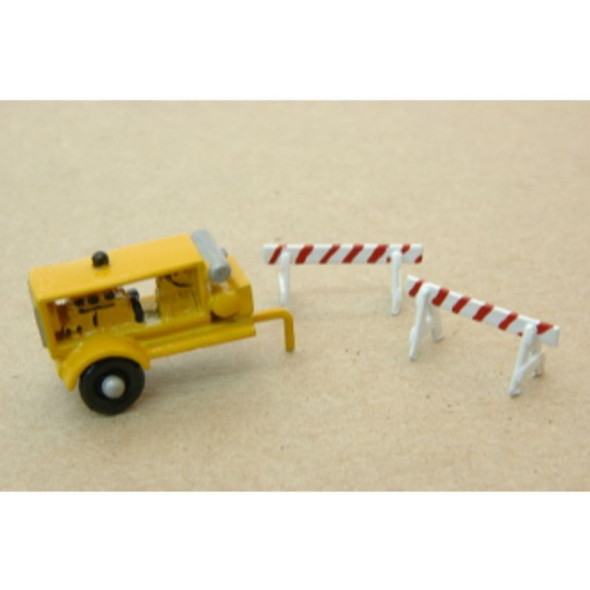 JL Innovative 344 - Compressor Trailer Kit w/Barricades    - HO Scale Kit