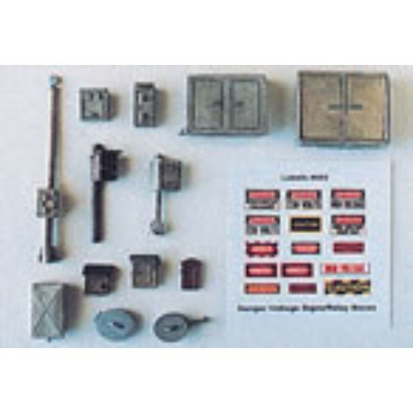 JL Innovative 502 - Mainline Detail Set w/Relay & Phone Boxes    - HO Scale