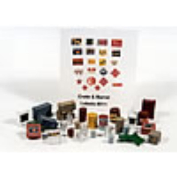 JL Innovative 511 - Super Set Details: Crates,Kegs & Barrels (30)    - HO Scale Kit