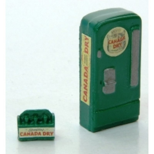 JL Innovative 748 - Custom Upright Soda Machine/Case Canada Dry    - HO Scale