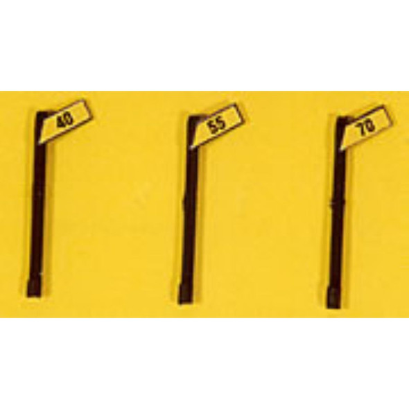 JL Innovative 844 - Custom Right of Way signs - Angled High Speed    - HO Scale