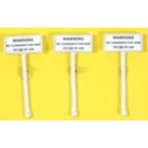 JL Innovative 850 - Custom Right of Way Signs - No Clearance    - HO Scale