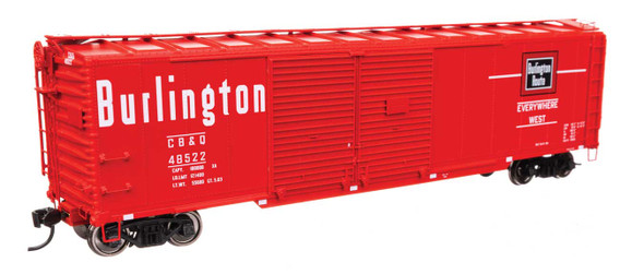 Walthers Proto 920-101674 - 50' AAR Double-Door Boxcar Chicago, Burlington & Quincy (CB&Q) 48566 - HO Scale