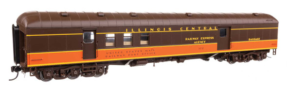 Walthers Proto 920-17419 - 70' Heavyweight RPO-Baggage Car Illinois Central (IC) 372 - HO Scale