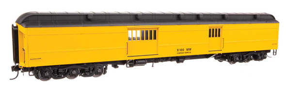Walthers Proto 920-17508 - 70' Heavyweight Baggage Car Maintenance of Way (MW) X100 - HO Scale