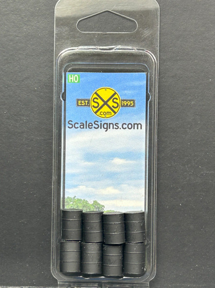 ScaleSigns HO-0010-006 - Drums - Black  - HO Scale