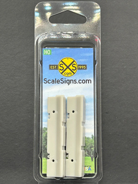 ScaleSigns HO-0013-001-v01 - Jersey Barriers Centers (2 Pack)  - HO Scale