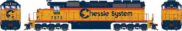 PRE-ORDER: Athearn 2835 - EMD SD40 DC Silent Chessie (WM) 7573 - HO Scale