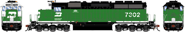PRE-ORDER: Athearn 2837 - EMD SD40G DC Silent Burlington Northern (BN) 7302 - HO Scale