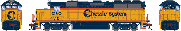 PRE-ORDER: Athearn Genesis 2452 - EMD GP50 (DC Silent) Chesapeake & Ohio (C&O) 4701 - HO Scale