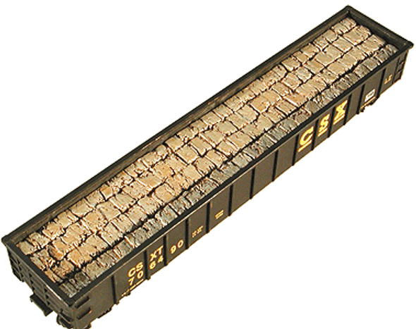 Chooch Enterprises 7222 - Cast Resin Freight Car Load Baled Scrap Load for Gondolas  - HO Scale