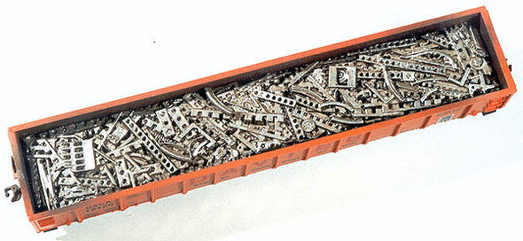 Chooch Enterprises 7238 - Cast Resin Freight Car Load Stamping Plant Scrap for Gondola  - HO Scale