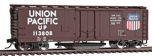 Walthers Trainline 931-1756 - 40' Track Cleaning Box Car Union Pacific (UP) 113808 - HO Scale