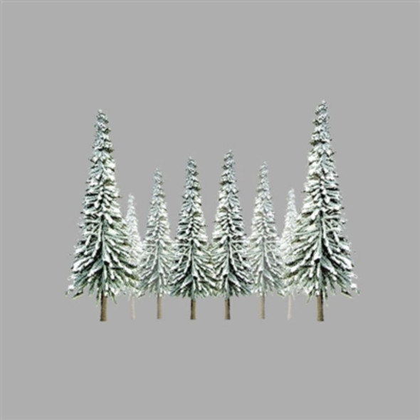 JTT 592007 - Snow Spruce Trees 4"-6", 24pcs    - HO Scale