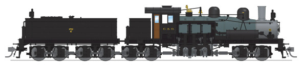 PRE-ORDER: Broadway Limited 7810 - Class D 4-truck Shay w/ DCC and Sound Chesapeake & Ohio (C&O) 7 - HO Scale