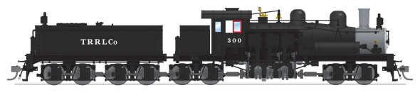 PRE-ORDER: Broadway Limited 7824 - Class D 4-truck Shay w/ DCC and Sound Red River Lumber 300 - HO Scale