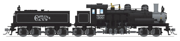PRE-ORDER: Broadway Limited 8259 - Class D 4-truck Shay DC Silent Carolina & Northwestern 300 - HO Scale
