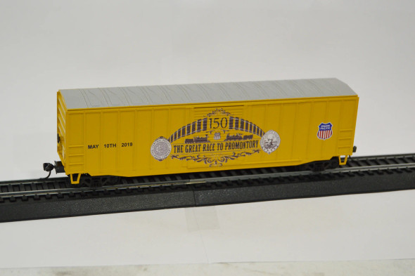 Value Trains USA HO10089 - ACF 50'6" Boxcar Great Race Scheme Union Pacific (UP) 5-10-2019 - HO Scale