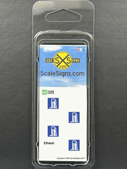 ScaleSigns HO-1300-015 - Ethanol  - HO Scale