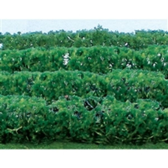 JTT 595515 - Flower Hedges: Green 8/pk 5" x 3/8" x 5/8"    - HO Scale