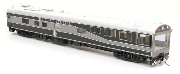 PRE-ORDER: Broadway Limited 9161 - Track Inspection Car Illinois Central (IC) 800653 Black/Gunmetal/Aluminum Scheme - HO Scale