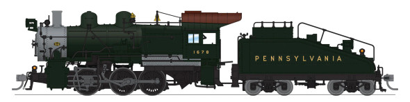 Broadway Limited 9185 - B6sb 0-6-0 DC Silent Pennsylvania (PRR) #4001, Futura Lettering - HO Scale