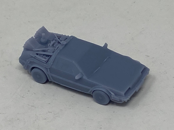 Model Scenery World HO004 - Back to the Future Delorean - Gray  - HO Scale