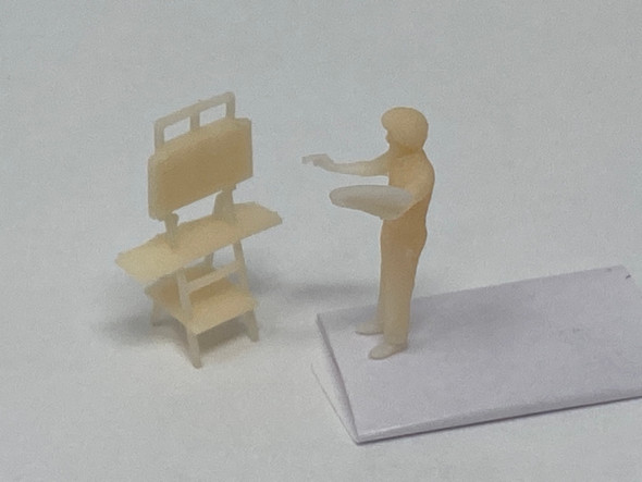 Model Scenery World HO007 - Bob Ross with Easel  - HO Scale