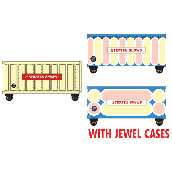 Micro-Trains Line 98302272 - N Strates Shows Container 3-Pack #1  - N Scale