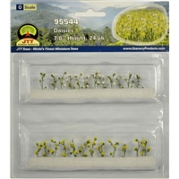 JTT 595544 - Daisies: 24/pk  - 7/8in    - O Scale