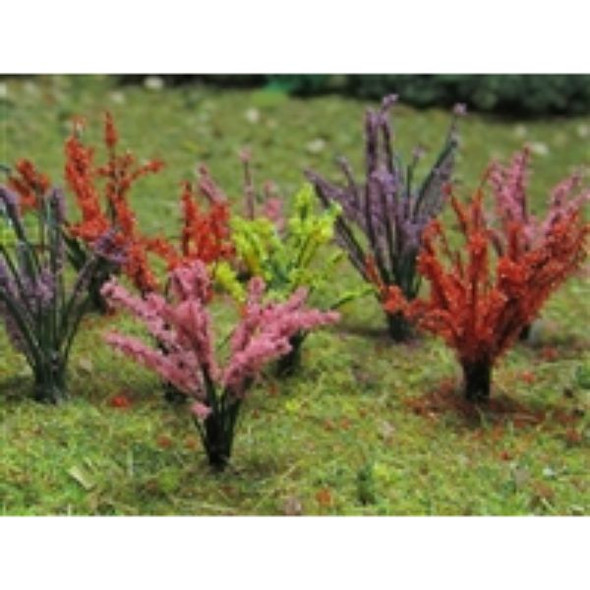 JTT 595546 - Flower Bushes: 32/pl  - 1 - 1-1/2in    - O Scale