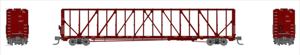 PRE-ORDER: Jackson Railcar N601002 - 73' Centerbeam Flatcar Arkansas-Oklahoma Railroad (AOK) 21473 - N Scale