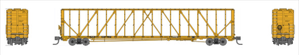 PRE-ORDER: Jackson Railcar N601042 - 73' Centerbeam Flatcar TTX (TTZX) 857377 - N Scale