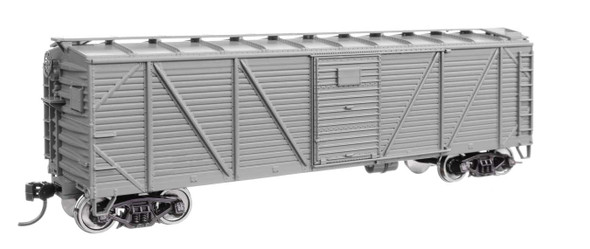 Walthers Mainline 910-40350 - 40' ARA Single Sheathed Boxcar with Dreadnaught Ends Undecorated  - HO Scale