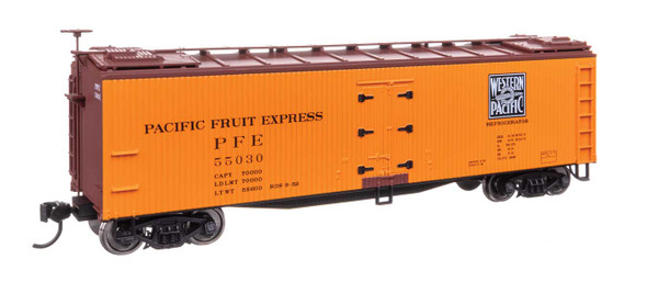 Walthers Mainline 910-41235 - 40' Early Reefer Western Pacific (WP) / WP 55048 - HO Scale