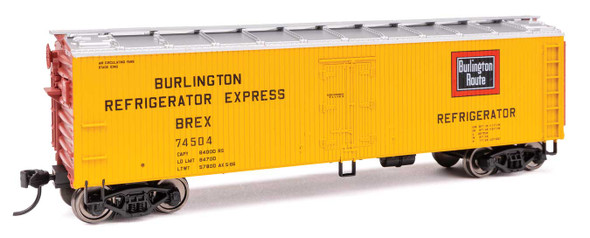 Walthers Mainline 910-41306 - 40' Wood Reefer with Steel ends Chicago, Burlington & Quincy (CB&Q) 74524 - HO Scale