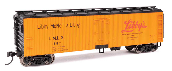 Walthers Mainline 910-41315 - 40' Wood Reefer with Steel ends Libby LMLX 1660 - HO Scale
